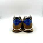 Sneakers Uomo Philippe Model Tropez Trpx in Nylon e camoscio Marrone e spoiler Blu cod. TZLU W122 - immagine 4