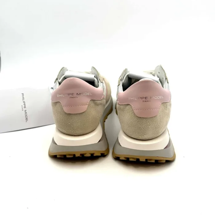 Sneakers Donna Philippe Model in tela e camoscio con dettagli Fucsia e spoiler Rosa cod. TKLD WP02, foto 4 di 5