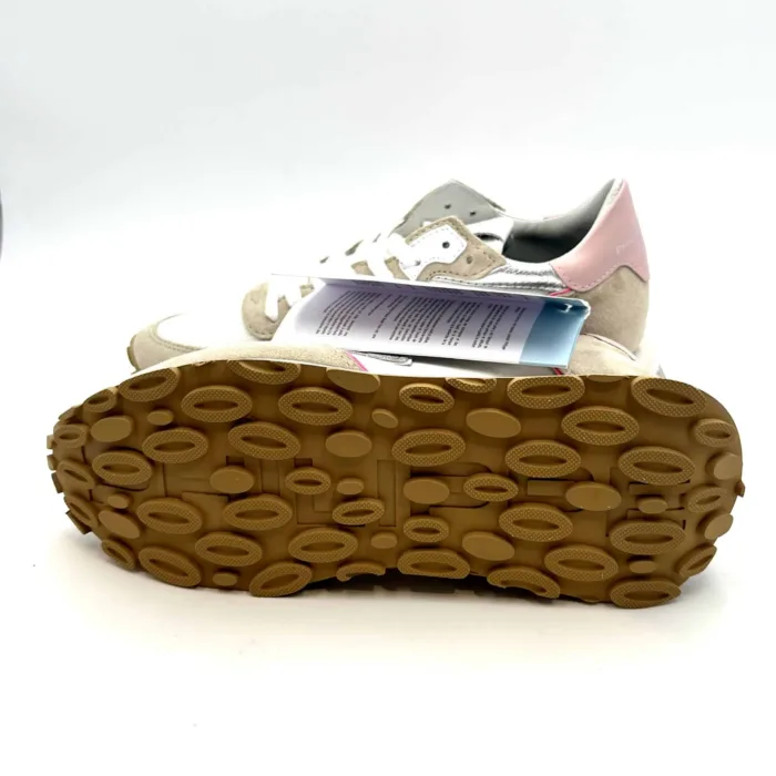 Sneakers Donna Philippe Model in tela e camoscio con dettagli Fucsia e spoiler Rosa cod. TKLD WP02, foto 5 di 5