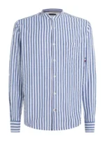 Camicia Tommy Hilfiger a righe bianche e azzurre art. MW0MW30685 0A4
