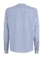 Camicia Tommy Hilfiger a righe bianche e azzurre art. MW0MW30685 0A4 - immagine 3