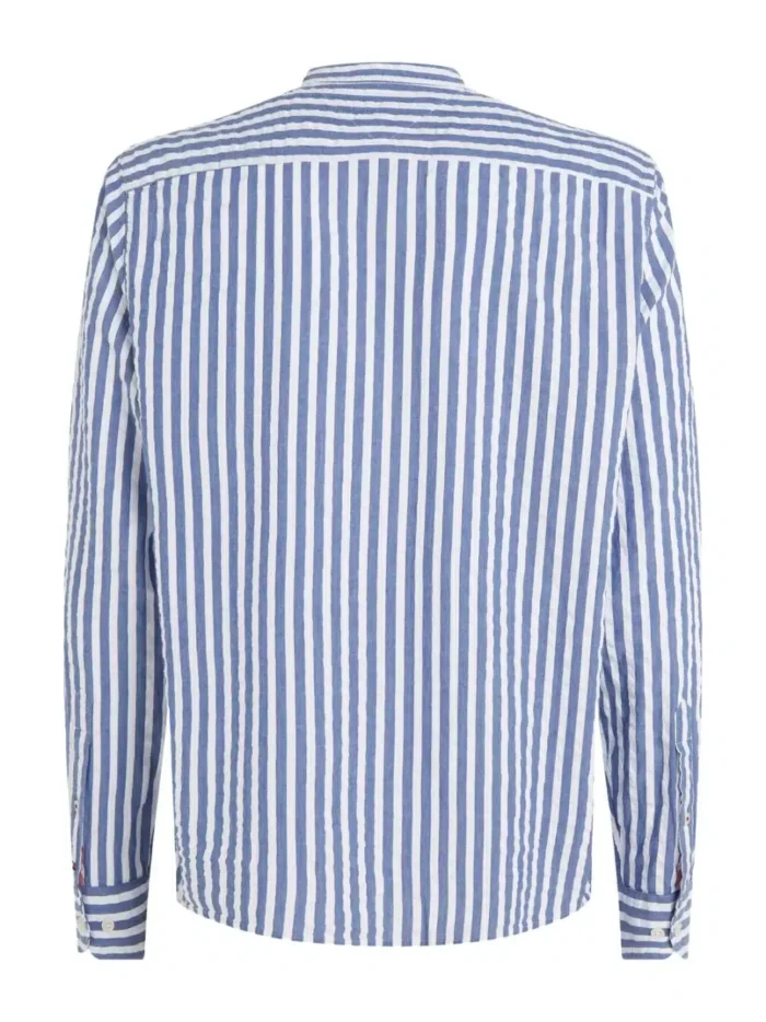 Camicia Tommy Hilfiger a righe bianche e azzurre art. MW0MW30685 0A4, foto 3 di 5