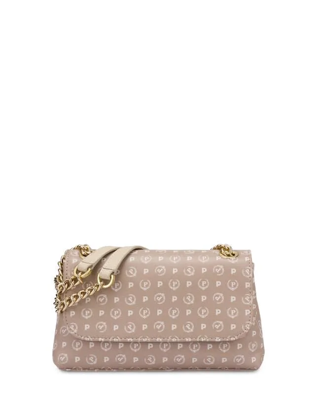 Borsa a Spalla Pollini Heritage in Pelle Beige TE8473PP0EQ2610A, foto 2 di 4