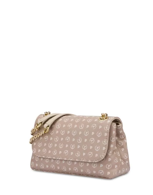 Borsa a Spalla Pollini Heritage in Pelle Beige TE8473PP0EQ2610A, foto 1 di 4