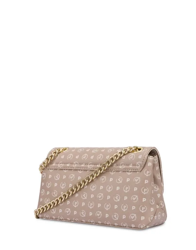 Borsa a Spalla Pollini Heritage in Pelle Beige TE8473PP0EQ2610A, foto 3 di 4