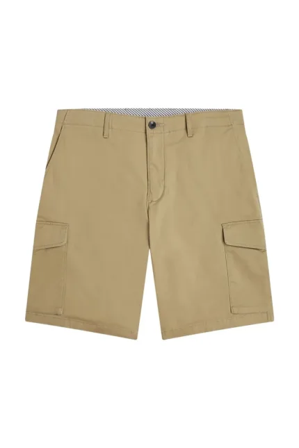 Bermuda con tasconi Uomo Tommy Hilfiger color Beige modello Harlem Cargo 1985 art. MW0MW23573 AEV