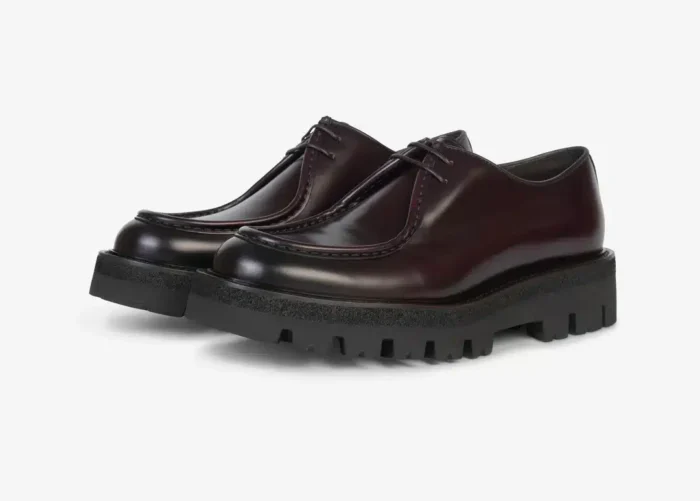 Derby Uomo Barrett In Pelle Spazzalota Bordeaux Fondo Gomma Commander cod. 212U017.20, foto 2 di 4