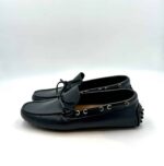 Mocassini Uomo Positano in pelle Blu con gommini e nappina art. 3105 - immagine 3