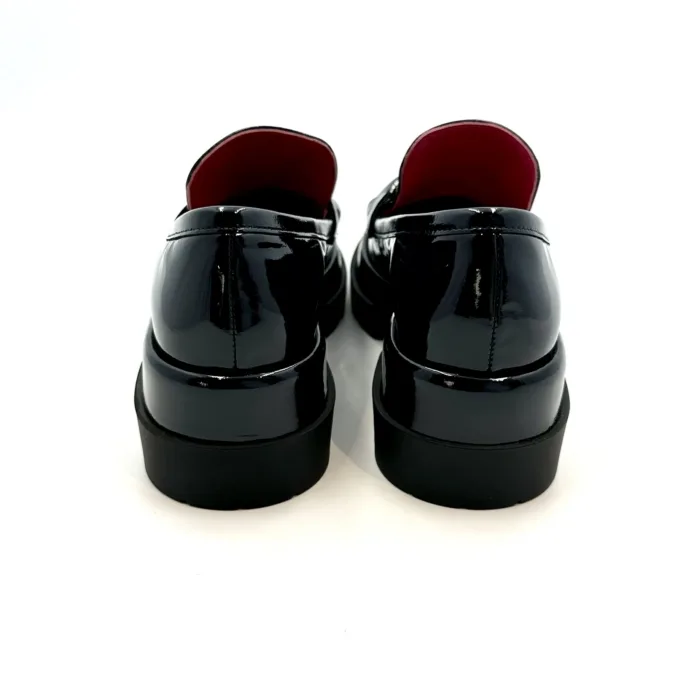 Mocassino Le Babe in vernice Blu con morsetto gioiello art. 385W3.003, foto 5 di 6
