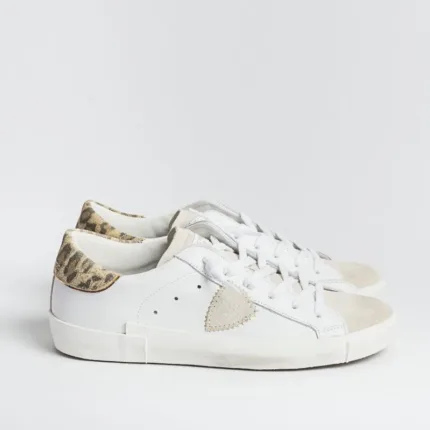 Sneakers Donna Philippe Model Paris Prsx Bianca con spoiler Maculato cod. PRLD VL10