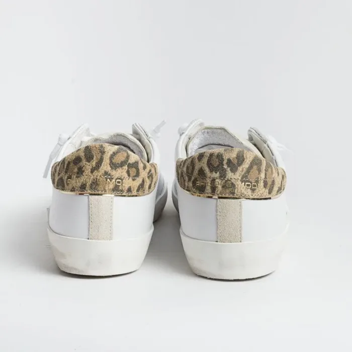 Sneakers Donna Philippe Model Paris Prsx Bianca con spoiler Maculato cod. PRLD VL10, foto 4 di 5