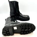 Stivaletto Anfibio Anna f in Pelle Nero con Fondo Gomma Commander art. 9544 Tacco 3,5 cm - immagine 5