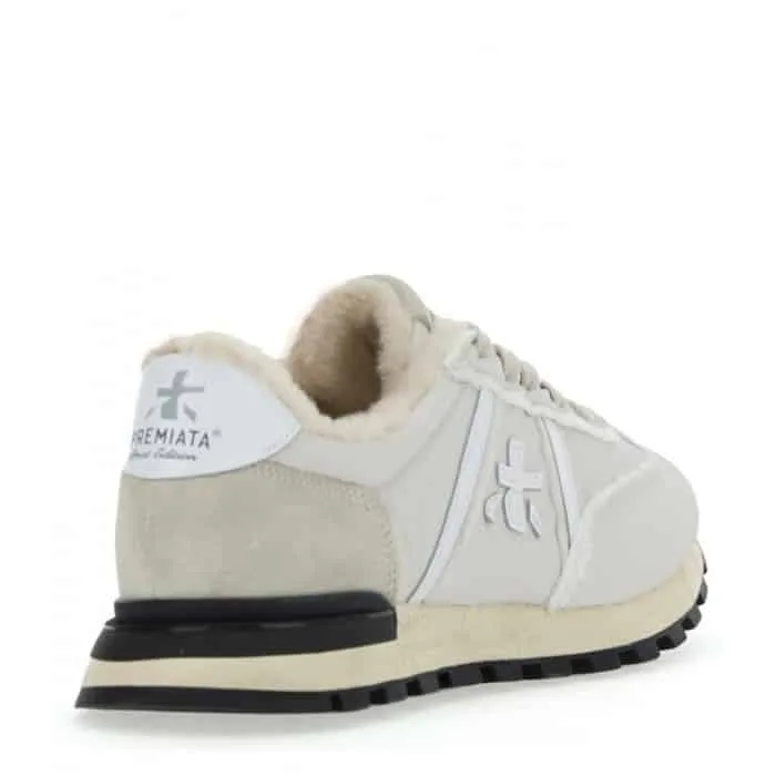 Sneakers Premiata Donna Tela Beige Imbottitura Interna art. Johnlowd 6056, foto 3 di 4
