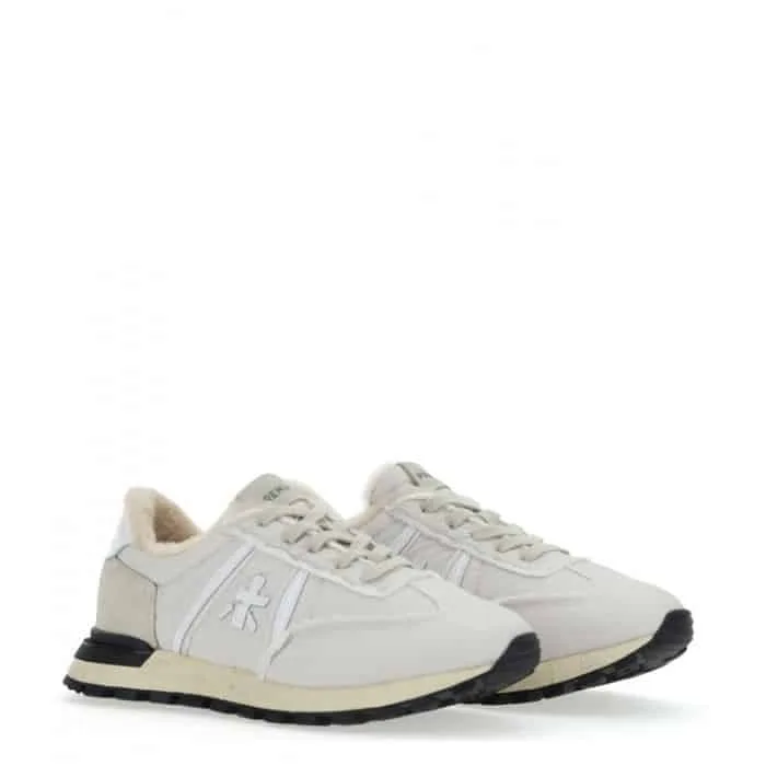 Sneakers Premiata Donna Tela Beige Imbottitura Interna art. Johnlowd 6056, foto 4 di 4