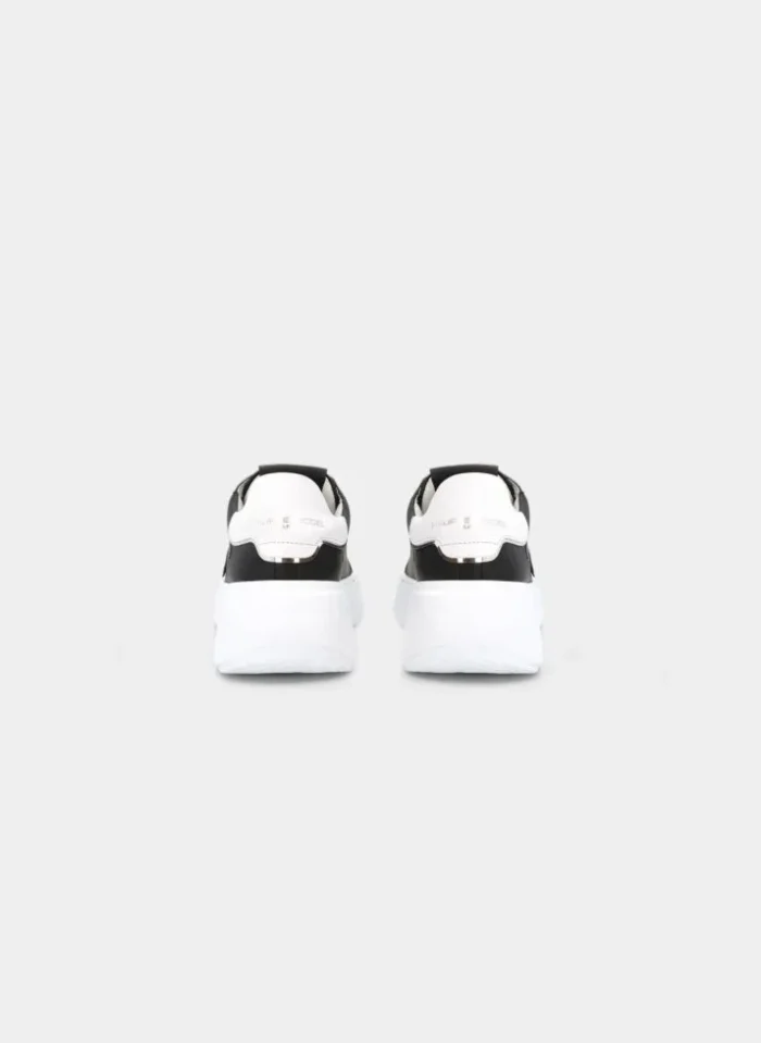 Sneakers Donna Philippe Model Temple Tres Nero Spoiler Bianco cod. BJLD V005, foto 6 di 6