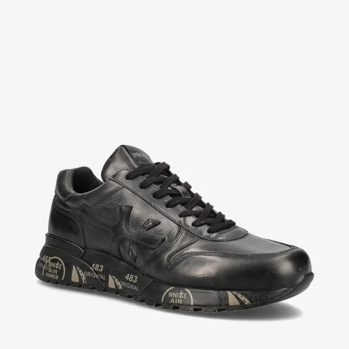 Sneakers Premiata Uomo Tutta in pelle Nera art. MICK 1453n, foto 2 di 6
