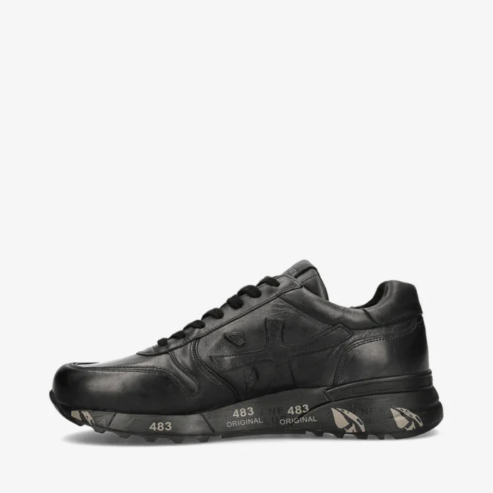 Sneakers Premiata Uomo Tutta in pelle Nera art. MICK 1453n, foto 3 di 6