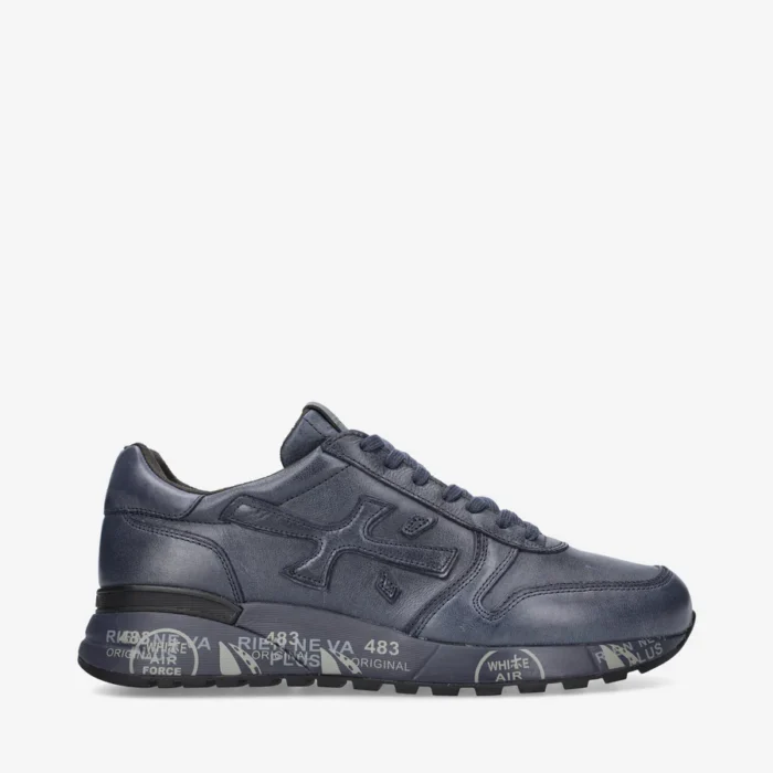 Sneakers Premiata Uomo Tutta in Pelle Blu art. MICK 1807n, foto 1 di 6