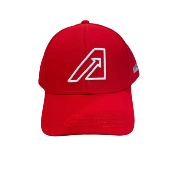 Autry berretto in cotone Rosso con trama twill art. ACIU 470R, foto 2 di 3