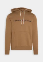 Felpa Uomo In Pile con Cappuccio Tommy Hilfiger Beige Khaki art. MW0MW11599 GW8
