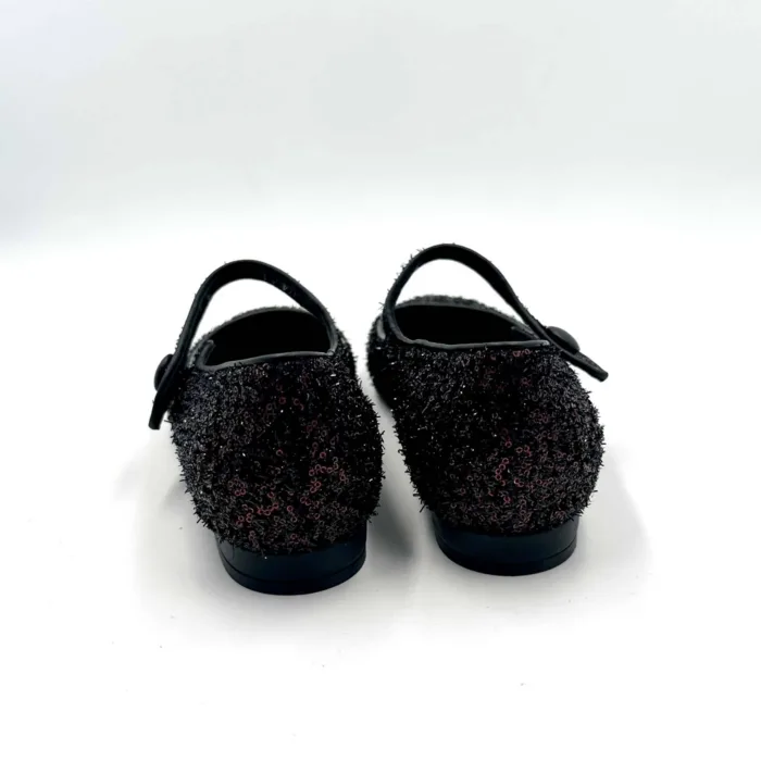 Ballerine Mary Jane Illogica in tessuro Glitterato Rubino art. 2029, foto 4 di 4