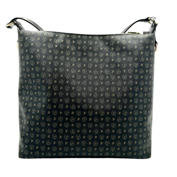 Borsa Pollini Stampa Heritage Nera con dettagli Neri e cerniera frontale cod. SC8439PP08Q1100A, foto 4 di 4