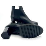 Tronchetti Cervone in Nappa Nera con Elastico laterale, Fondo in Gomma Antiscivolo e Tacco 7 cm art. 2470 - immagine 5