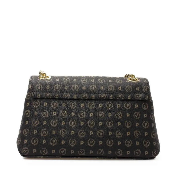 Borsa a spalla Pollini Heritage Nero con dettagli Avorio TE8474PP0EQ1100C, foto 3 di 3