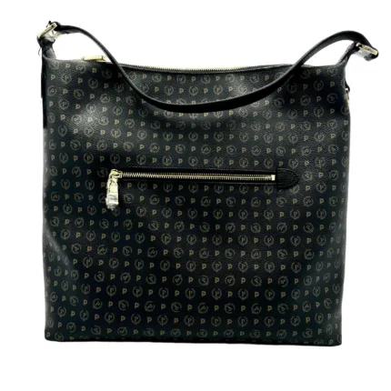 Borsa Pollini Stampa Heritage Nera con dettagli Neri e cerniera frontale cod. SC8439PP08Q1100A