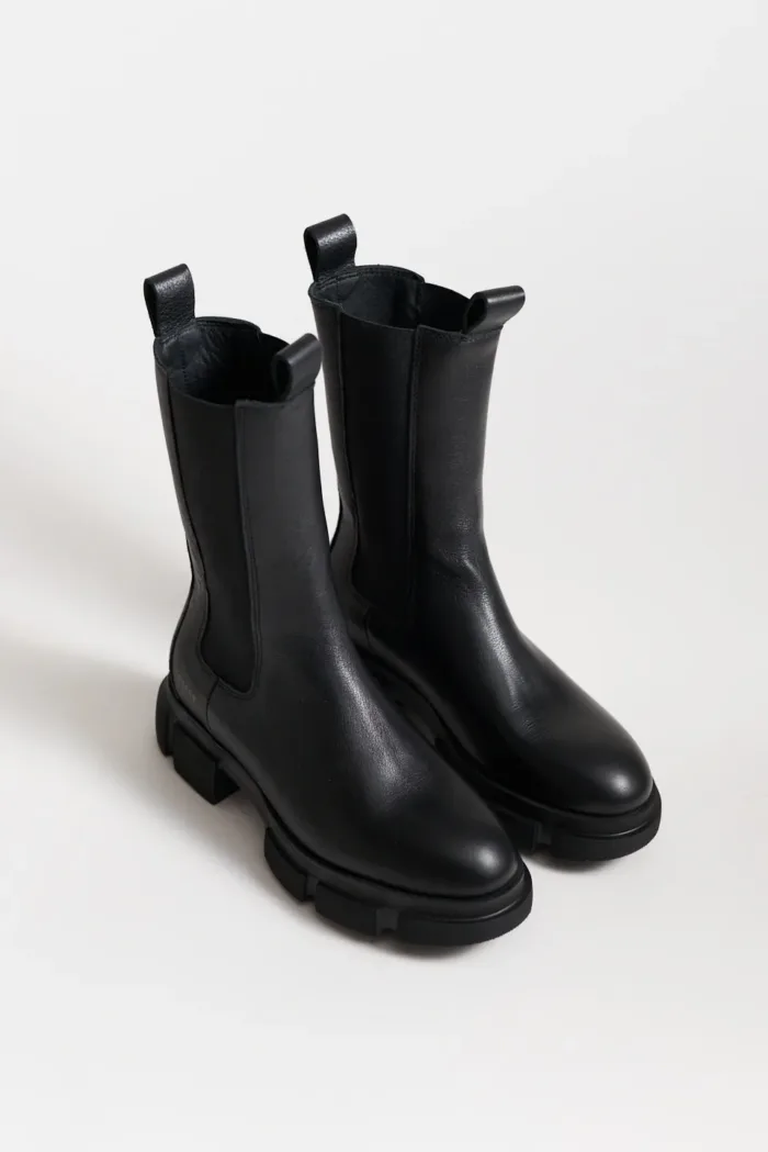 Stivaletto Beatles Copenhagen in Pelle Nera Art CPH500 H 4,5 cm, foto 2 di 5