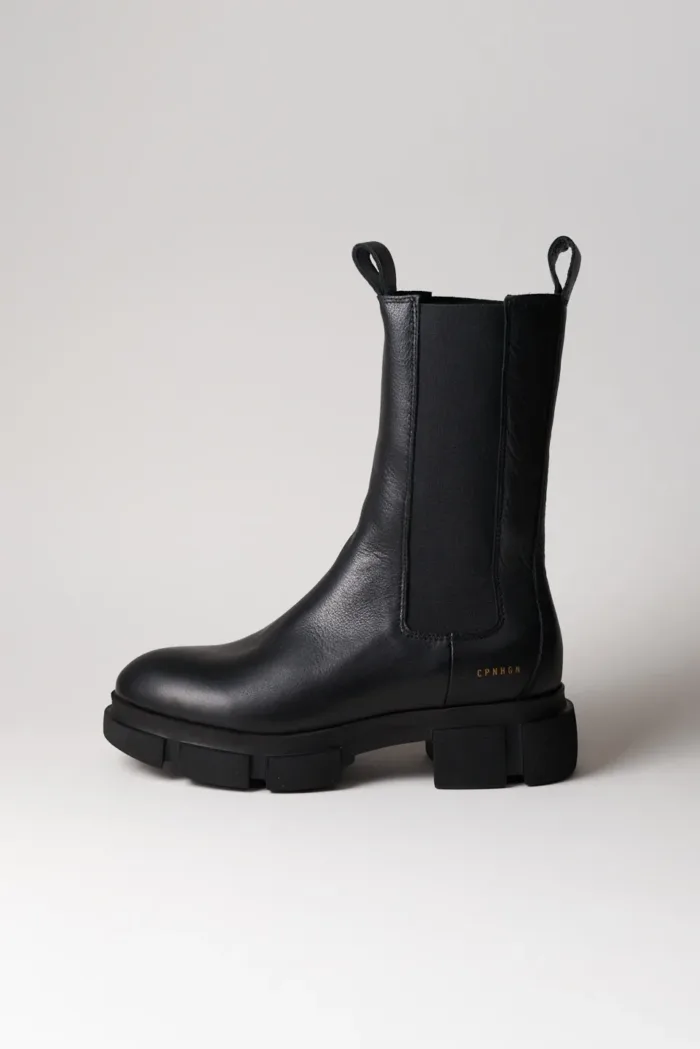 Stivaletto Beatles Copenhagen in Pelle Nera Art CPH500 H 4,5 cm, foto 4 di 5
