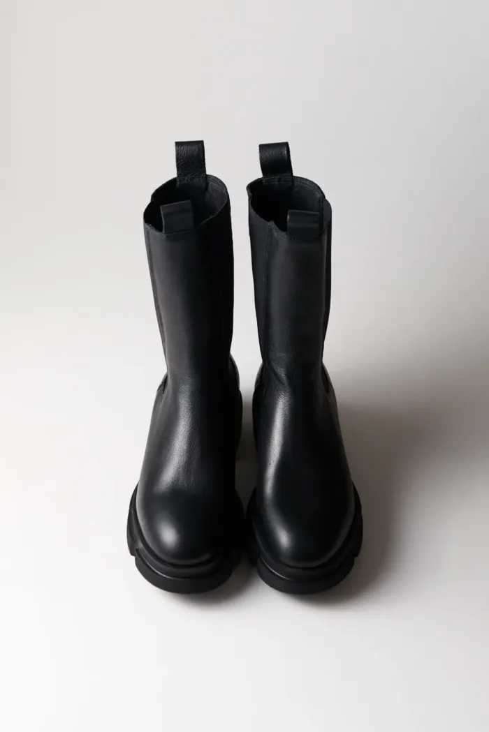 Stivaletto Beatles Copenhagen in Pelle Nera Art CPH500 H 4,5 cm, foto 3 di 5
