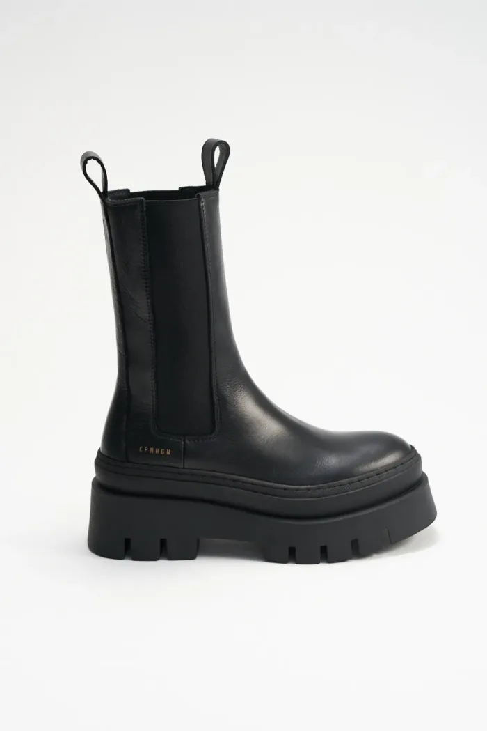 Stivaletto Beatles Copenhagen in Pelle Nera Art CPH685 VIBK H 6,5 cm, foto 1 di 4