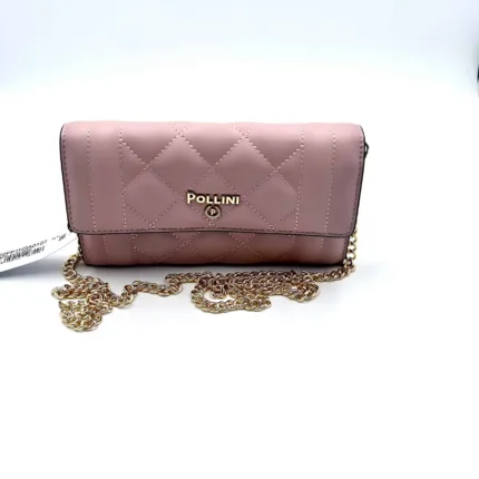 Portafoglio Pollini effetto matalassè Nude con catena oro e bottone cod. SC5522PP1HSA0107