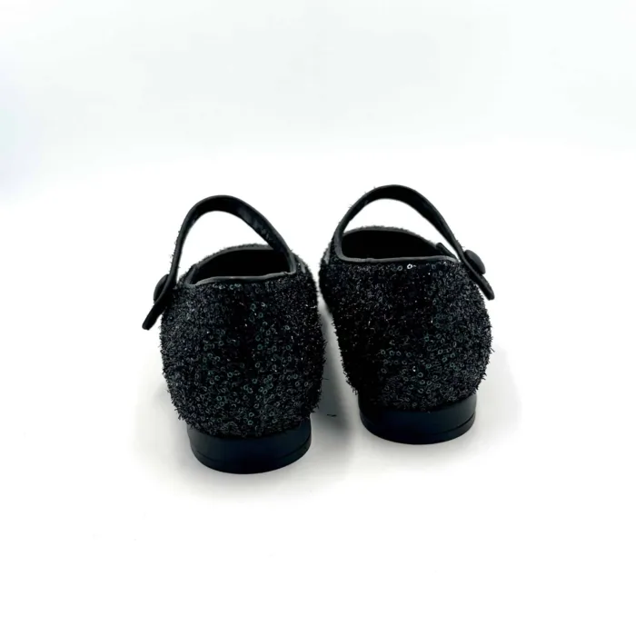 Ballerine Mary Jane Illogica in tessuro Glitterato Zaffiro art. 2029, foto 5 di 5