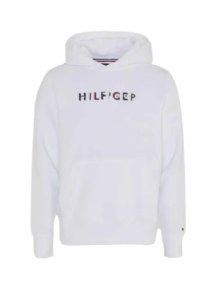 Felpa Uomo con Cappuccio Tommy Hilfiger Bianco art. MW0MW32014 YBR