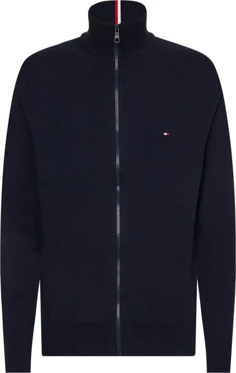 Cardigan Uomo Tommy Hilfiger Blu con micro logo art. MW0MW22747 DW5, foto 1 di 2