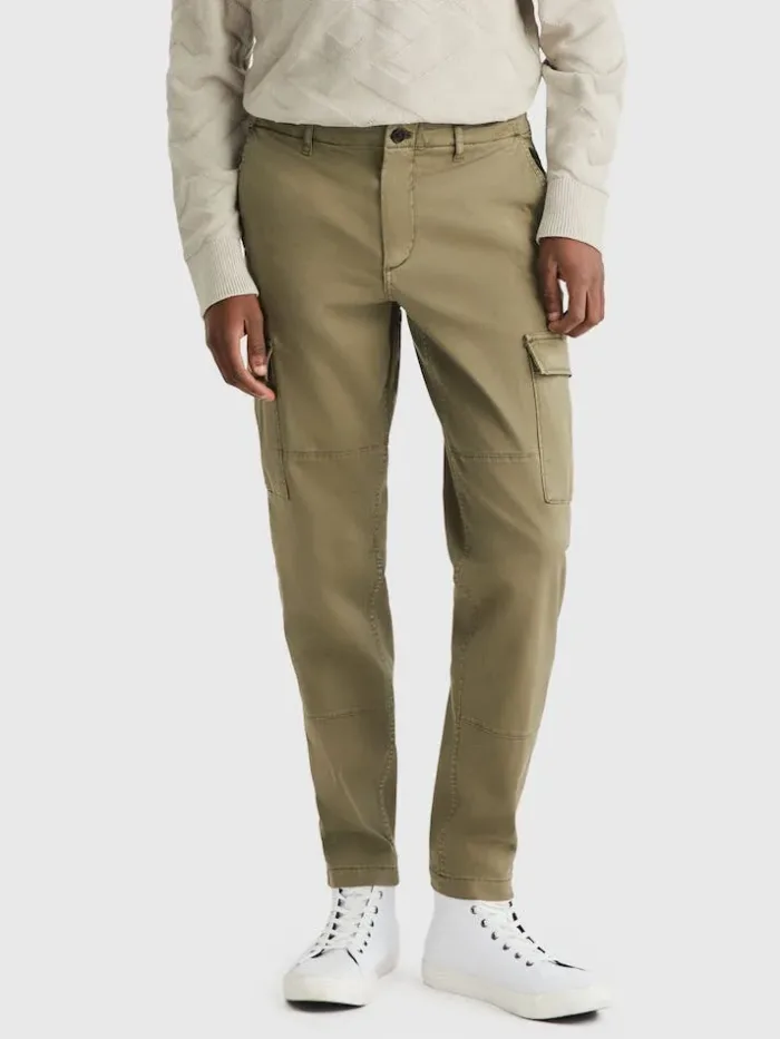 Pantalone Cargo Uomo Tommy Hilfiger Verde art. MW0MW31149 MSP, foto 1 di 3