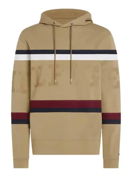 Felpa Uomo con Cappuccio Tommy Hilfiger Cammello art. MW0MW31489 RBL