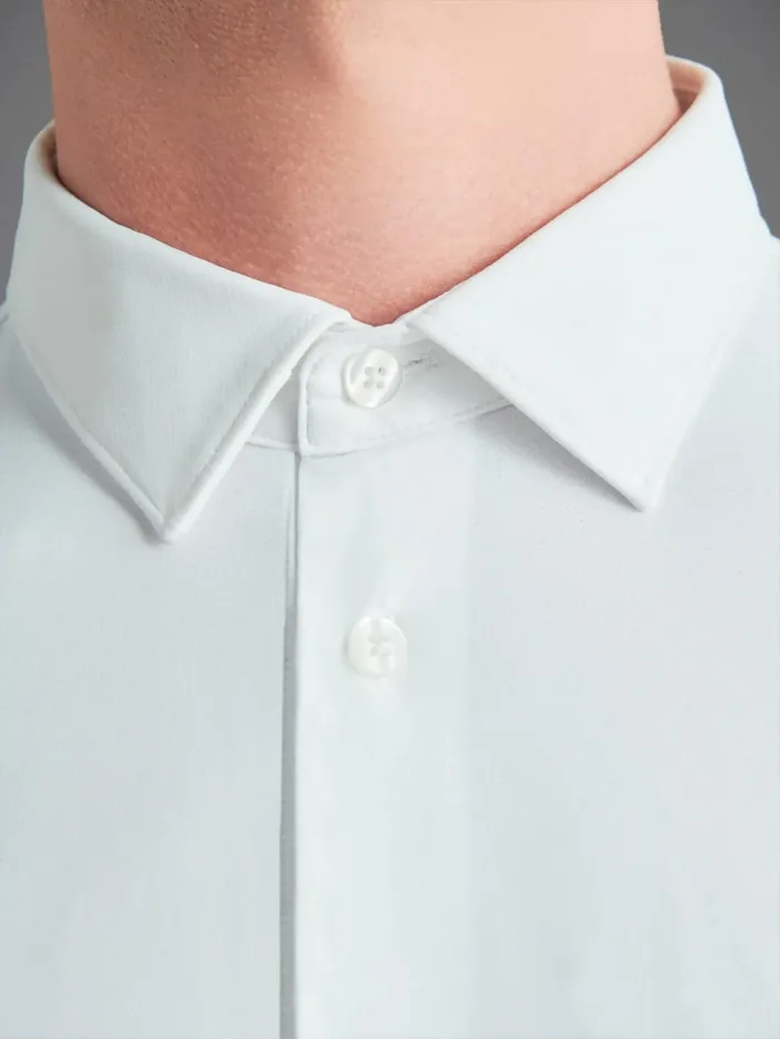 Camicia Collo Italiano Uomo RRD Oxford Open Shirt Bianco Art. W23250, foto 2 di 3
