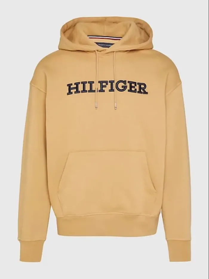 Felpa Uomo con Cappuccio Tommy Hilfiger Beige In pile art. MW0MW33062 RBL, foto 1 di 1