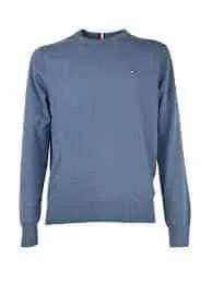 Maglione Girocollo Uomo Tommy Hilfiger Bluette art. MW0MW21316 DBX