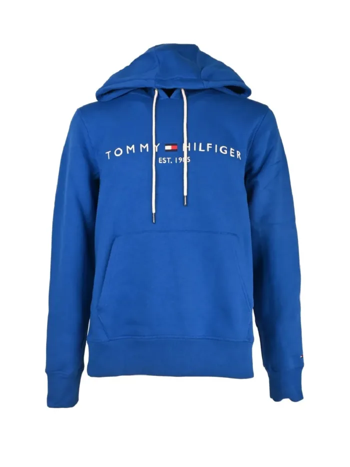 Felpa Uomo con Cappuccio Tommy Hilfiger Blu Elettrica In pile art. MW0MW11599 C66, foto 1 di 2