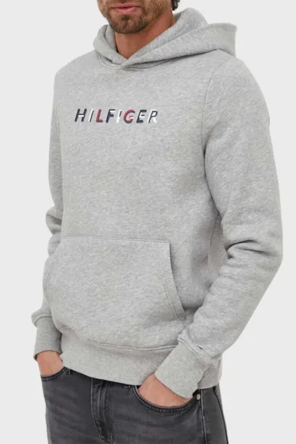 Felpa Uomo con Cappuccio Tommy Hilfiger Grigia art. MW0MW32014 P01
