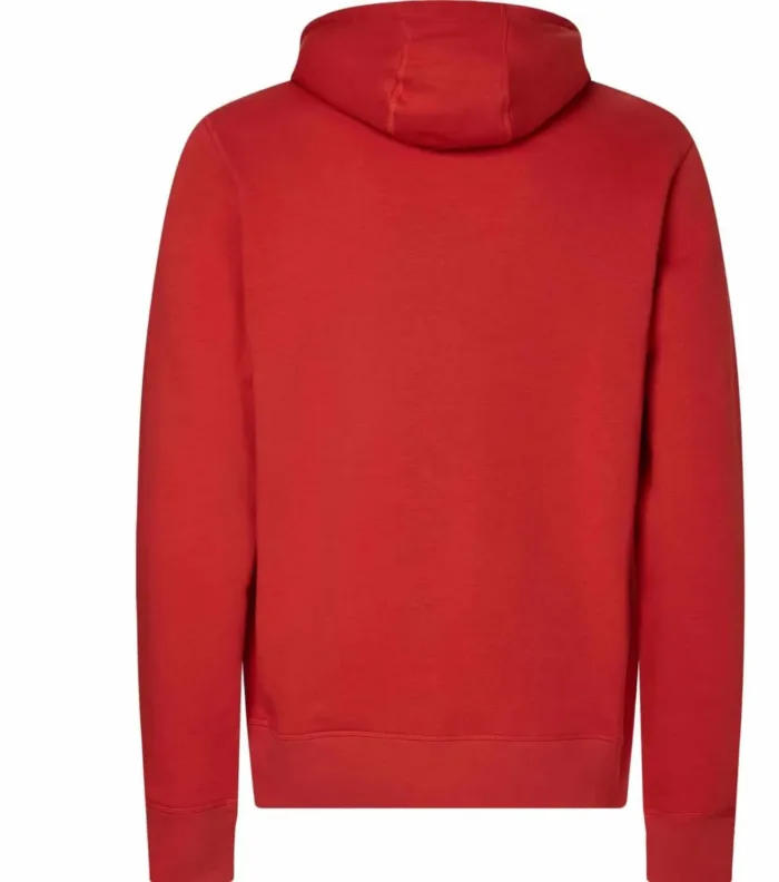 Felpa Uomo In Pile con Cappuccio Tommy Hilfiger Rosso art. MW0MW11599 SNE, foto 3 di 3