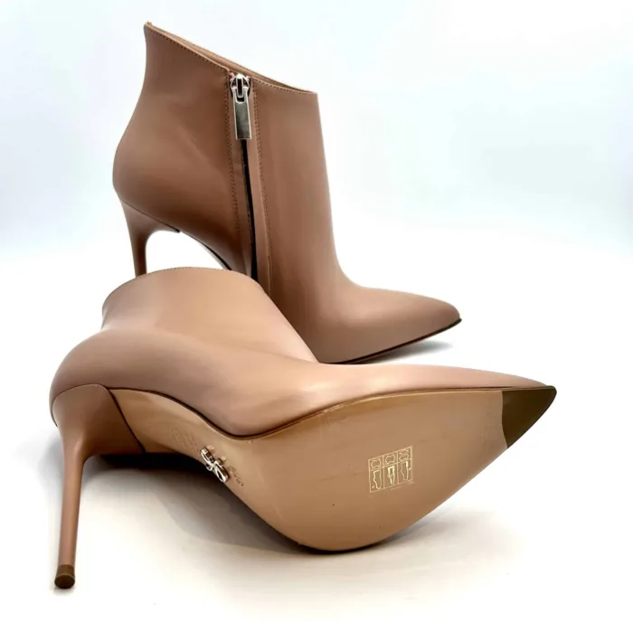 Tronchetto Sergio Levantesi in Pelle Nude con tacco 11 cm e Plateau interno art. QUELLA, foto 5 di 5