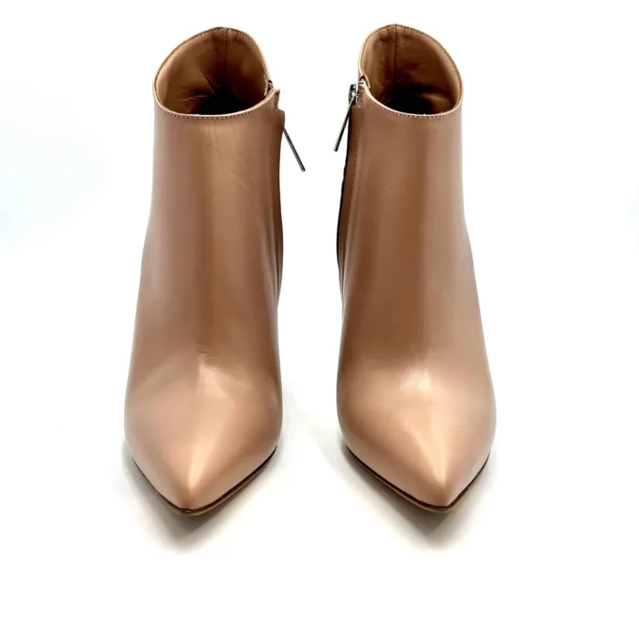 Tronchetto Sergio Levantesi in Pelle Nude con tacco 11 cm e Plateau interno art. QUELLA, foto 2 di 5