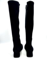 Stivale Lorbac in Camoscio Nero con Elastico e Cerniera laterale, Fondo Gomma Antiscivolo e Tacco 4,5 cm art. 9034 - immagine 4