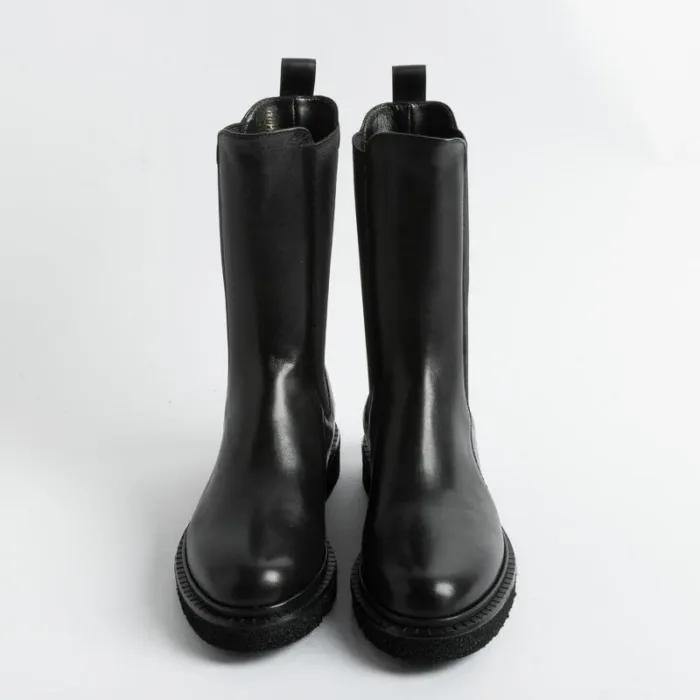 Stivaletto Beatles Guglielmo Rotta Keith In Pelle Nera con Fondo Ultralight, foto 3 di 5