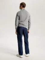 Cardigan con Zip Cotton Cashmere Tommy Hilfiger Grigio art. MW0MW28050 P91 - immagine 3